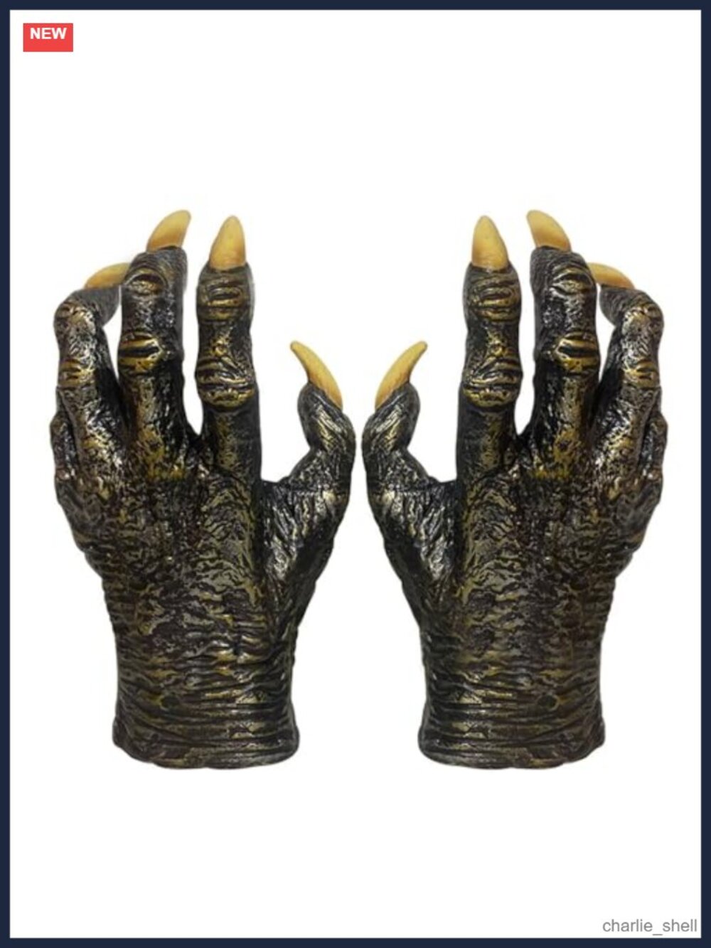 Latex Werewolf Claw Gloves Scary Monster Hands Cosplay Halloween Costume